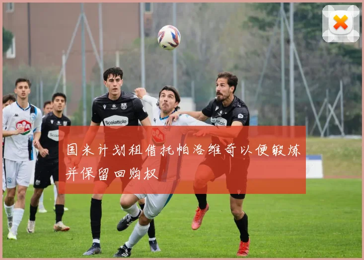 国米计划租借托帕洛维奇以便锻炼并保留回购权